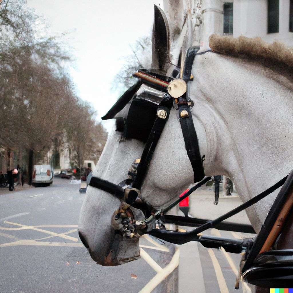 a horse in London
